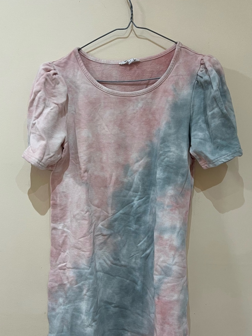 Tie-Dye Puff Sleeve Dress